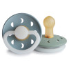 Σετ 2 Πιπίλες Latex Νυκτός FRIGG Moon Phase Stone Blue/Sage 0-6 Μηνών | 67-100177