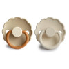 Σετ 2 Πιπίλες Σιλικόνης FRIGG Daisy - Desert/Cream 0-6 Μηνών | 67-100460 Σετ 2 Πιπίλες Σιλικόνης FRIGG Daisy - Desert/Cream 0-6 Μηνών | 67-100460