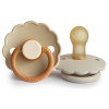 Σετ 2 Πιπίλες Latex FRIGG Daisy Desert/Cream 0-6 Μηνών | 67-100462