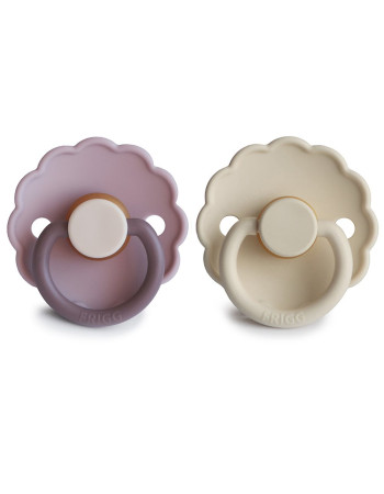 Σετ 2 Πιπίλες Latex FRIGG Daisy Haze/Cream 6-18 Μηνών | 67-100467