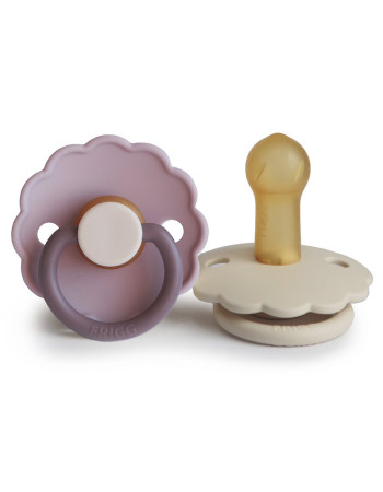 Σετ 2 Πιπίλες Latex FRIGG Daisy Haze/Cream 6-18 Μηνών | 67-100467