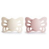 Σετ 2 Ανατομικές Πιπίλες Σιλικόνης FRIGG Butterfly Cream/Blush 0-6 Μηνών | 67-100479