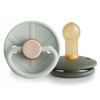 Σετ 2 Πιπίλες Latex FRIGG Little Viking Sage/Olive 6-18 Μηνών | 67-101550