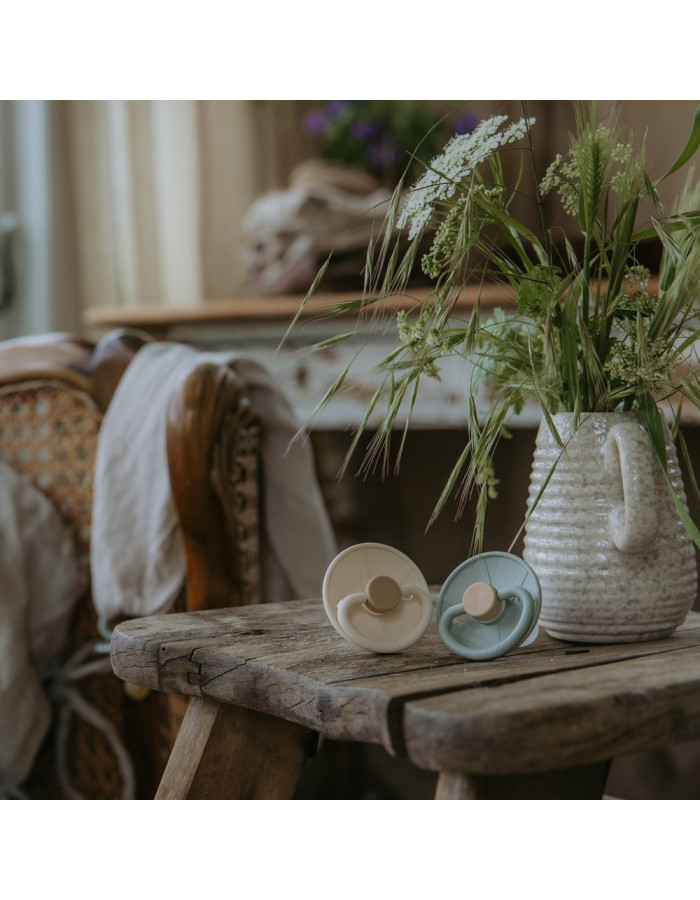 Σετ 2 Πιπίλες Σιλικόνης FRIGG Little Viking Sage/Cream 6-18 Μηνών | 67-101562