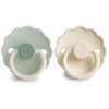 Σετ 2 Πιπίλες Σιλικόνης FRIGG Daisy Little Darling/Cream 0-6 Μηνών | 67-102023