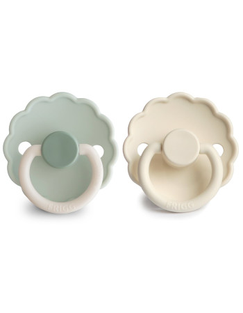 Σετ 2 Πιπίλες Σιλικόνης FRIGG Daisy Little Darling/Cream 0-6 Μηνών | 67-102023