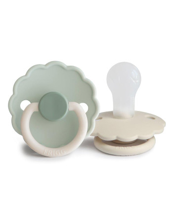 Σετ 2 Πιπίλες Σιλικόνης FRIGG Daisy Little Darling/Cream 0-6 Μηνών | 67-102023