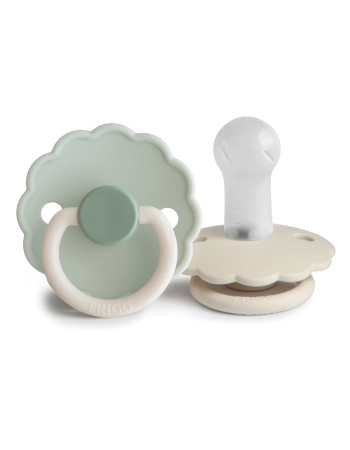 Σετ 2 Πιπίλες Σιλικόνης FRIGG Daisy Little Darling/Cream 6-18 Μηνών | 67-102024