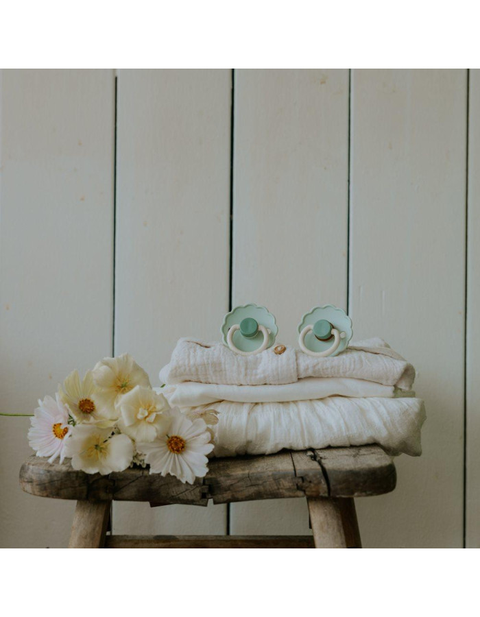 Σετ 2 Πιπίλες Σιλικόνης FRIGG Daisy Little Darling/Cream 6-18 Μηνών | 67-102024
