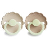 Σετ 2 Πιπίλες Latex Νυκτός FRIGG Daisy Cream/Croissant 0-6 Μηνών | 67-75221481