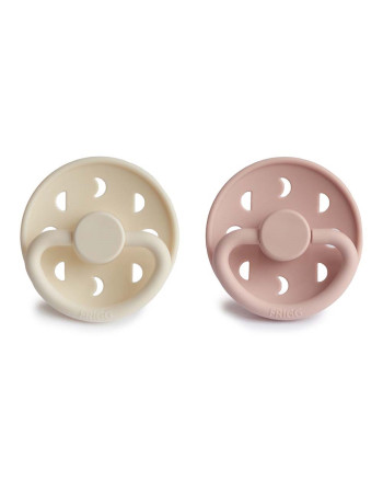 Σετ 2 Πιπίλες Σιλικόνης FRIGG Moon Phase Blush/Cream 0-6 Μηνών | 67-75291385