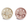 Σετ 2 Πιπίλες Σιλικόνης FRIGG Moon Phase Blush/Cream 6-18 Μηνών | 67-75292385
