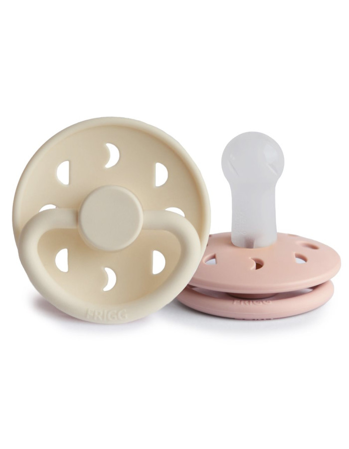 Σετ 2 Πιπίλες Σιλικόνης FRIGG Moon Phase Blush/Cream 6-18 Μηνών | 67-75292385