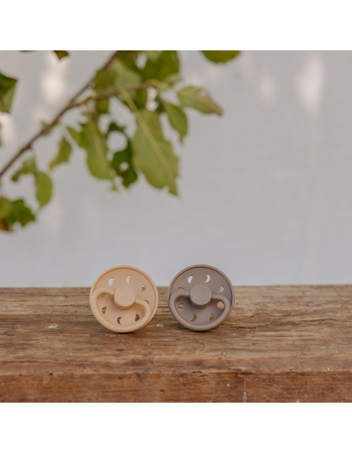 Σετ 2 Πιπίλες Σιλικόνης FRIGG Moon Phase Croissant/Portobello 6-18 Μηνών | 67-75292501