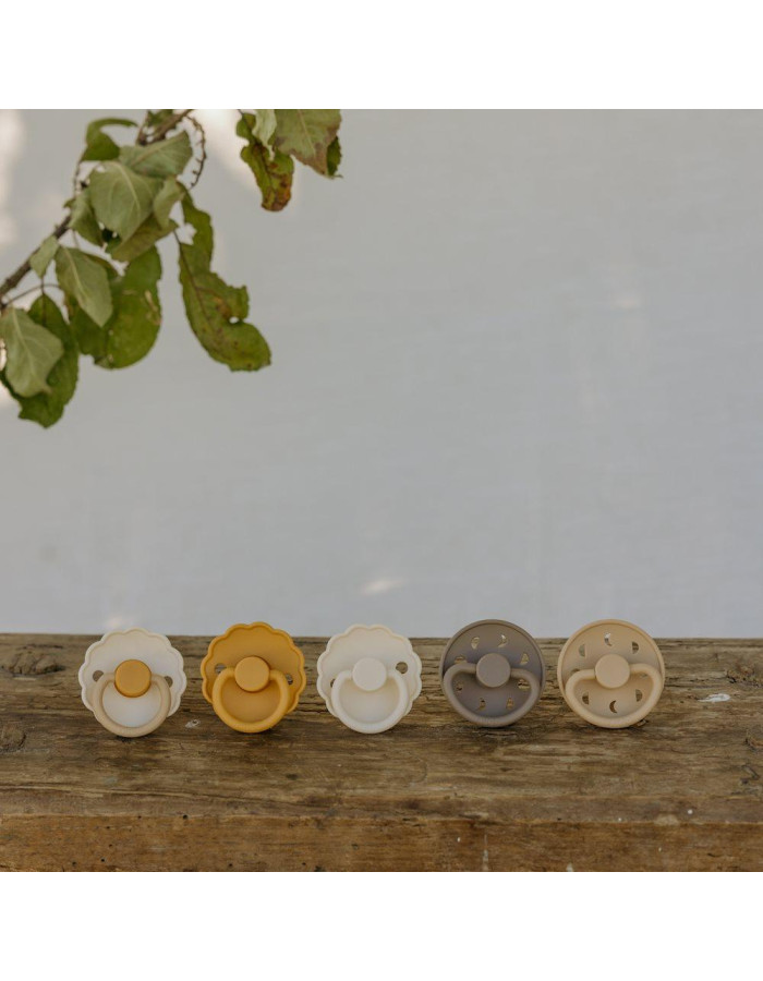 Σετ 2 Πιπίλες Σιλικόνης FRIGG Moon Phase Croissant/Portobello 6-18 Μηνών | 67-75292501