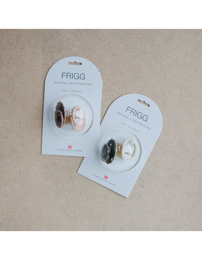 Σετ 2 Πιπίλες Latex FRIGG Daisy Biscuit/Cream 0-6 Μηνών | 67-76221484