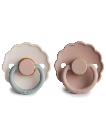 Σετ 2 Πιπίλες Latex FRIGG Daisy Blush/Cotton Candy 0-6 Μηνών | 67-76221485