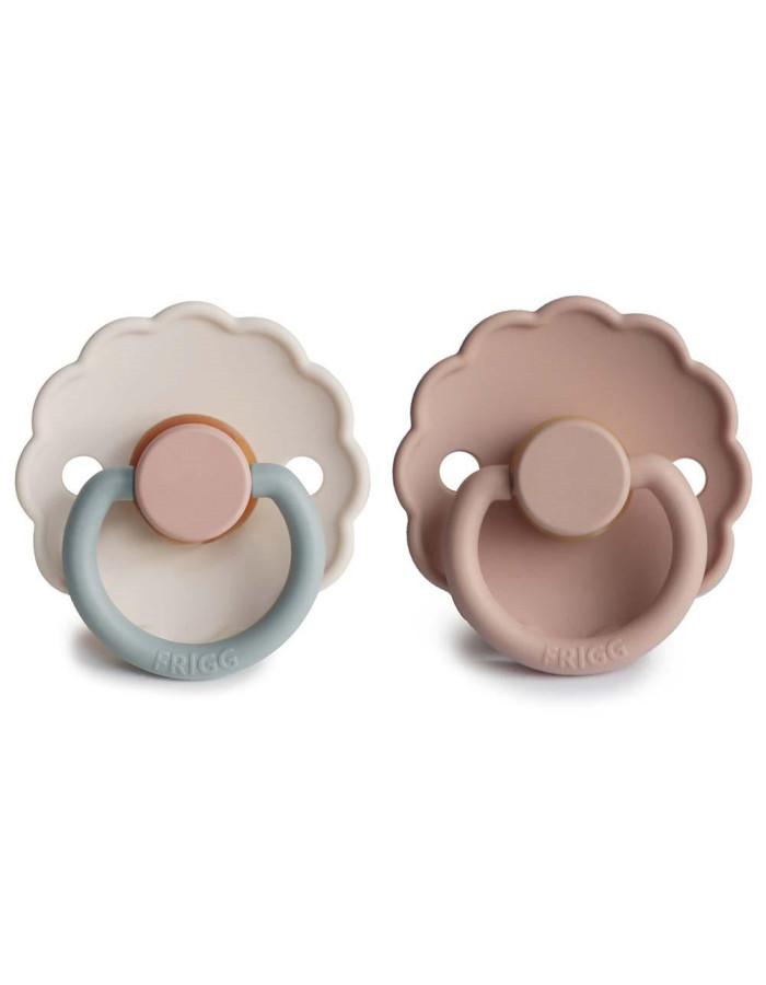 Σετ 2 Πιπίλες Latex FRIGG Daisy Blush/Cotton Candy 0-6 Μηνών | 67-76221485