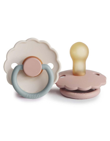 Σετ 2 Πιπίλες Latex FRIGG Daisy Blush/Cotton Candy 0-6 Μηνών | 67-76221485