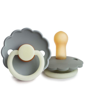 Σετ 2 Πιπίλες Latex Νυκτός FRIGG Daisy French Gray/Portobello 6-18 Μηνών | 67-76222480