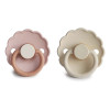 Σετ 2 Πιπίλες Latex FRIGG Daisy Biscuit/Cream 6-18 Μηνών | 67-76222484