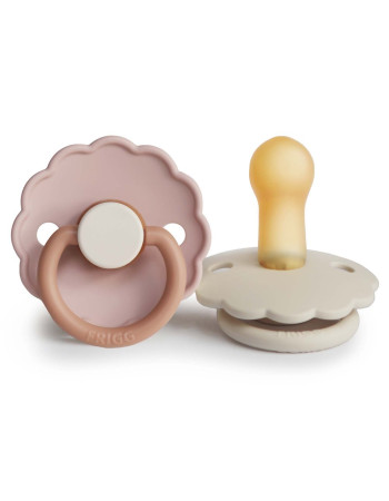 Σετ 2 Πιπίλες Latex FRIGG Daisy Biscuit/Cream 6-18 Μηνών | 67-76222484