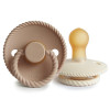 Σετ 2 Πιπίλες Latex FRIGG Rope Cream/Croissant 6-18 Μηνών | 67-76282445