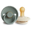 Σετ 2 Πιπίλες Latex FRIGG Rope Cream/Sage 6-18 Μηνών | 67-76282421