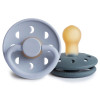 Σετ 2 Πιπίλες Latex FRIGG Moon Phase Powder Blue/Slate 0-6 Μηνών | 67-76291500