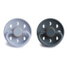 Σετ 2 Πιπίλες Latex FRIGG Moon Phase Powder Blue/Slate 0-6 Μηνών | 67-76291500