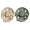 Σετ 2 Πιπίλες Latex FRIGG Moon Phase Cream/Sage 6-18 Μηνών | 67-76292421
