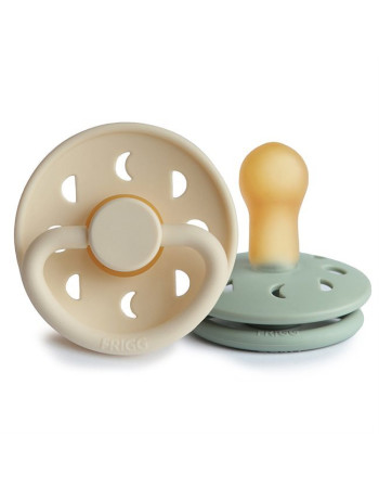 Σετ 2 Πιπίλες Latex FRIGG Moon Phase Cream/Sage 6-18 Μηνών | 67-76292421