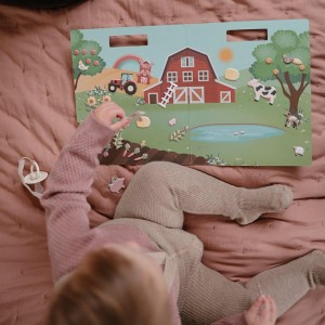 Βιβλίο με Επαναχρησιμοποιούμενα Αυτοκόλλητα Farm - Mushie | 66-101567