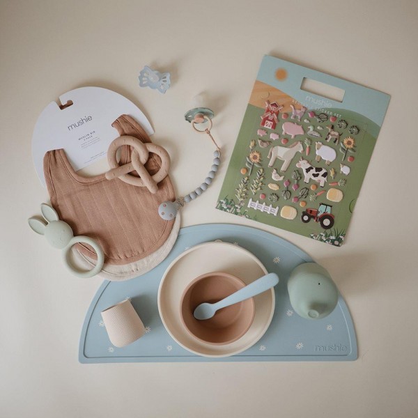 Βιβλίο με Επαναχρησιμοποιούμενα Αυτοκόλλητα Farm - Mushie | 66-101567