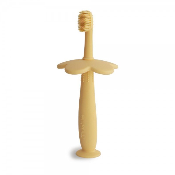 Εκπαιδευτική Οδοντόβουρτσα Σιλικόνης Λουλούδι Pale Daffodil - Mushie | 66-2530466