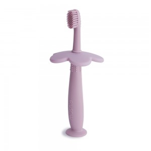 Εκπαιδευτική Οδοντόβουρτσα Σιλικόνης Λουλούδι Soft Lilac - Mushie | 66-2530442