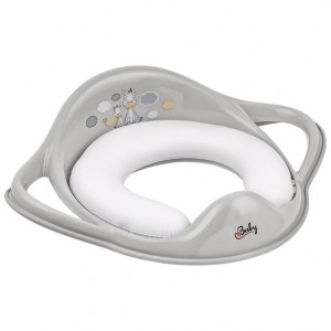 Κάθισμα Τουαλέτας με Μαξιλαράκι Ζέμπρα Γκρι-Maltex | 68-6181/90