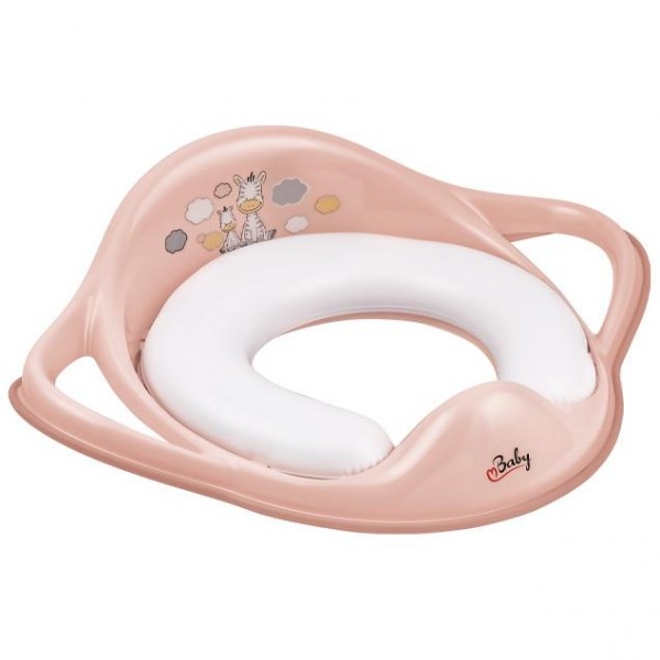 Κάθισμα Τουαλέτας με Μαξιλαράκι Ζέμπρα Ροζ-Maltex | 68-6181/41