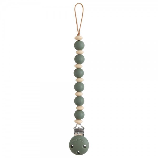 Κλιπ για Πιπίπλες Σιλικόνης Luna Dried Thyme - Mushie | 66-100071