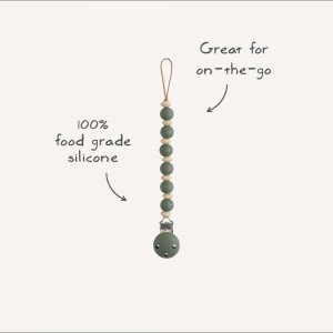 Κλιπ για Πιπίπλες Σιλικόνης Luna Dried Thyme - Mushie | 66-100071