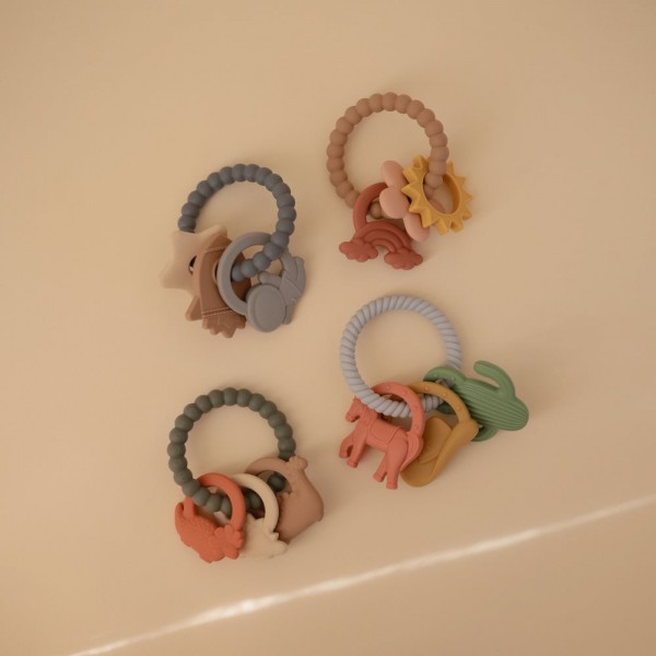 Κρίκος με Μασητικά Παιχνιδάκια Western  - Mushie | 66-102050