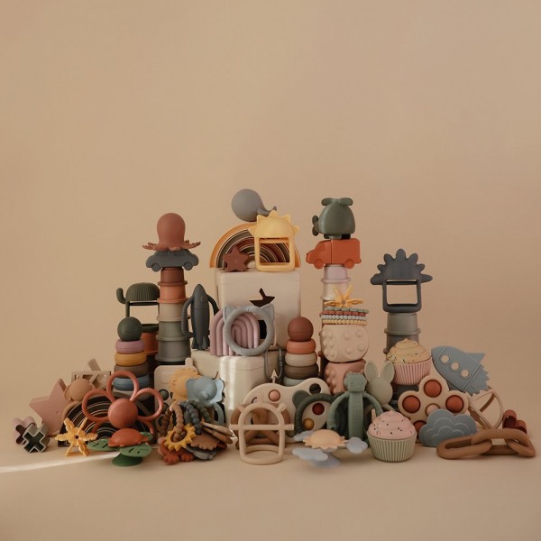 Μασητικό Σιλικόνης με Χερούλι Dino - Mushie | 66-101472