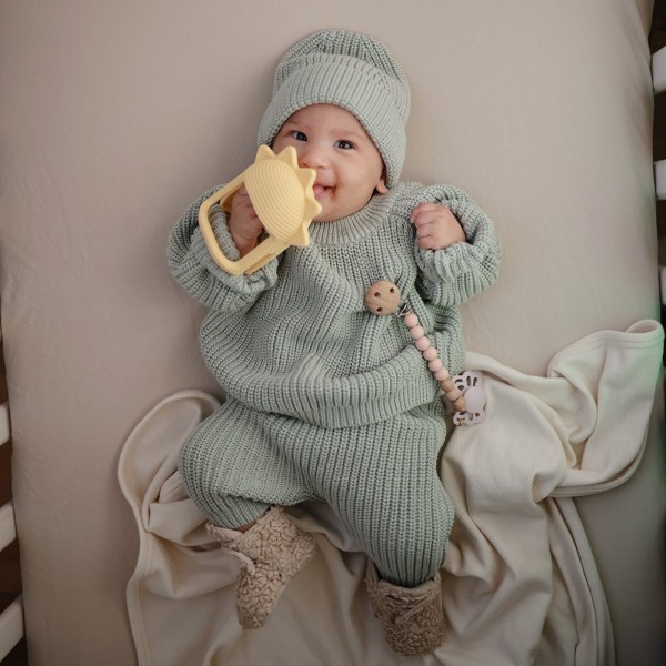 Μασητικό Σιλικόνης με Χερούλι Sunshine - Mushie | 66-101474