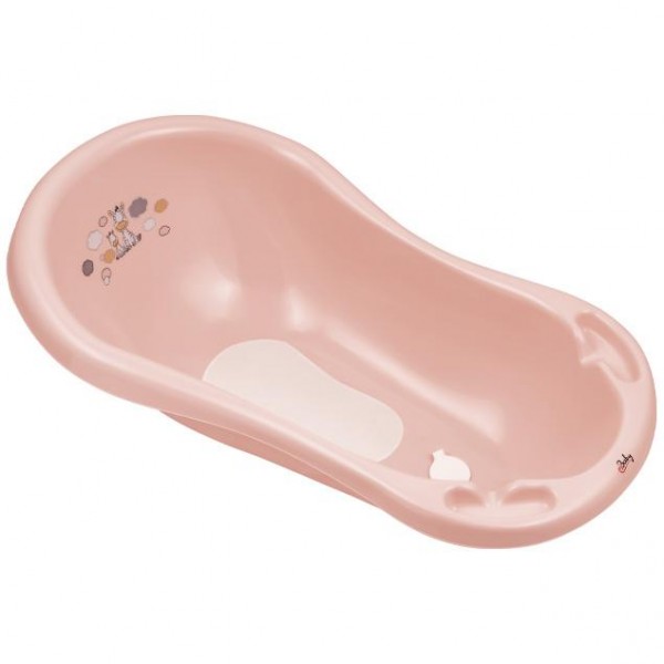 Μπάνιο 84cm με Αντιολισθητική Επίστρωση και Τάπα Ζέμπρα Ροζ-Maltex | 68-6852/41