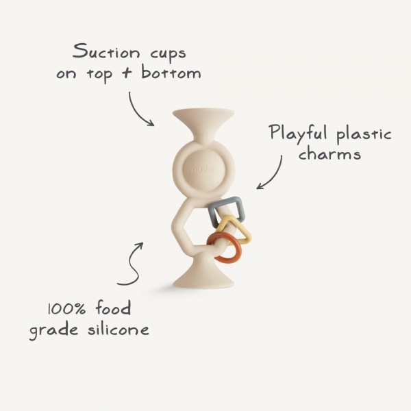 Παιχνιδάκι Σιλικόνης με Βεντούζες HexaPop Blush - Μushie | 66-101727