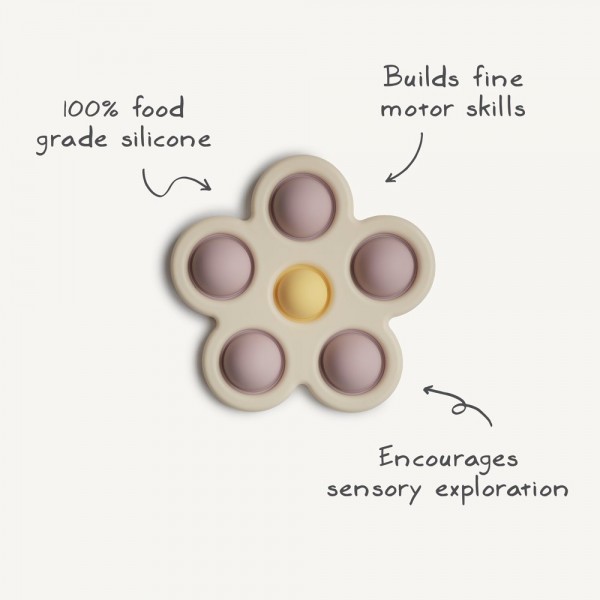 Παιχνίδι Press Toy Λουλούδι Λιλά - Mushie | 66-2830476