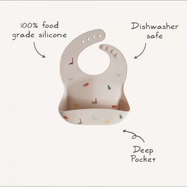 Σαλιάρα Σιλικόνης Dinosaurs - Mushie | 66-2500250