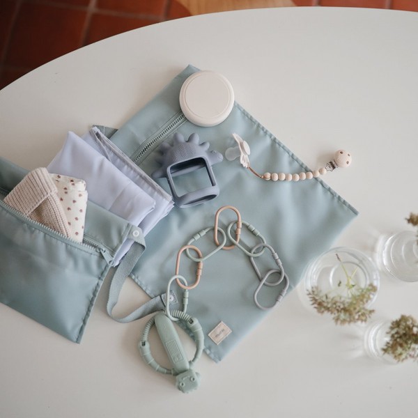 Σετ 2 Αδιάβροχα Νεσεσέρ Γαλάζιο - Mushie | 66-101489