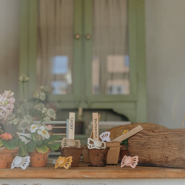Σετ 2 Ανατομικές Πιπίλες Σιλικόνης FRIGG Butterfly Cream/Blush 0-6 Μηνών | 67-100479