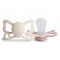 Σετ 2 Ανατομικές Πιπίλες Σιλικόνης FRIGG Butterfly Cream/Blush 6-18 Μηνών | 67-100491